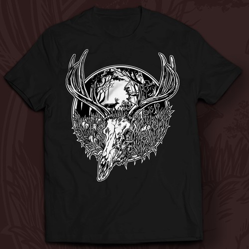 Deer skull 2025 t shirt