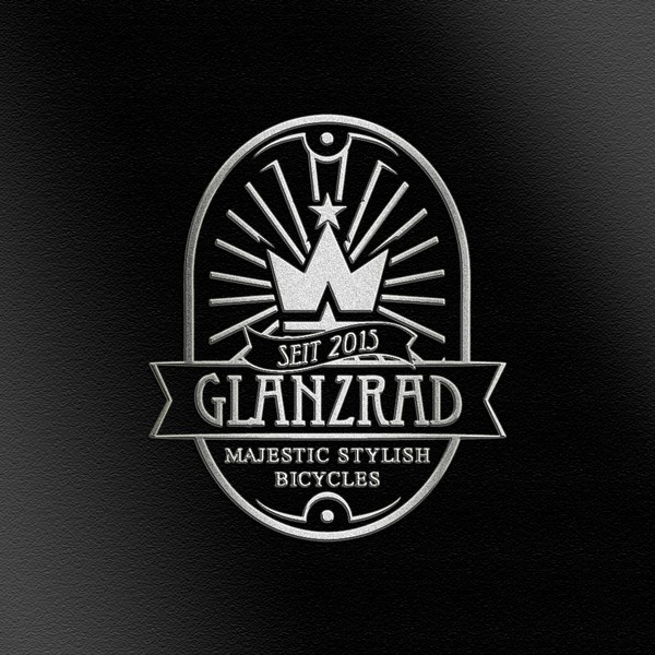 Design by McCrow titled "Glanzrad Bicycle Logo"