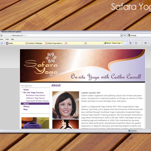 Safara Yoga seeks inspirational logo! Diseño de sadzip