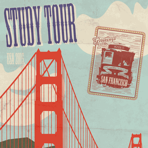 Design a retro "tour" poster for a special event at 99designs! Design por BookieretniaP