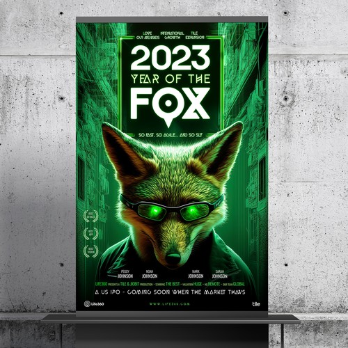 Life360 2023 Year of the Fox Poster Design by roppix