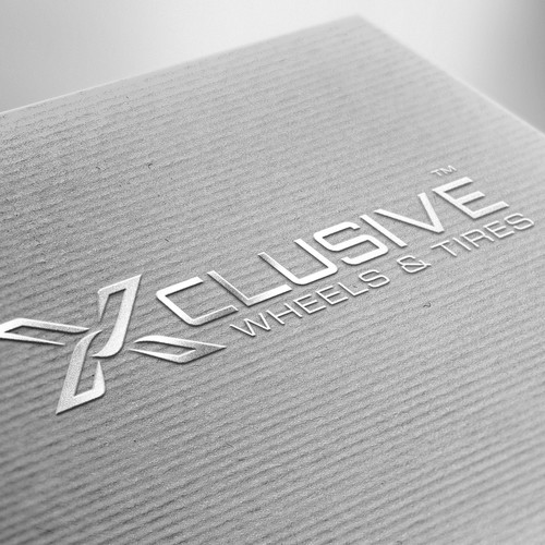 XCLUSIVE - Wheels & Tires LOGO // Needs modern, edgy, simplistic design Design by AalianShaz