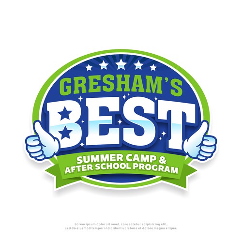 Fun and exciting logo for a child activity program! Design by Dante Studio