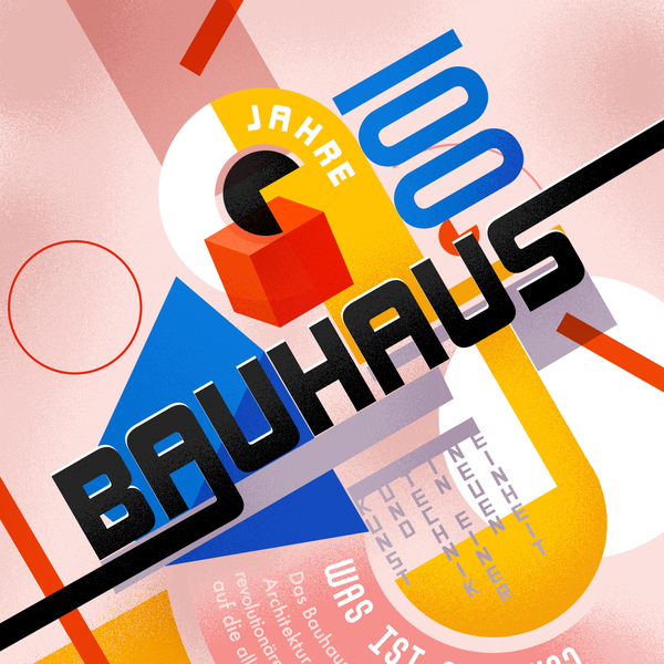 Bauhaus 100th birthday - infographic