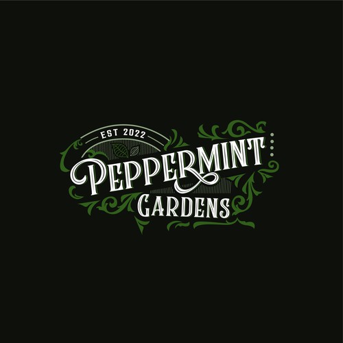 Peppermint Gardens Logo Design by Thinking_Core