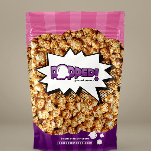 Lets make a POPPIN' popcorn bag design! Design by SamArt❄️