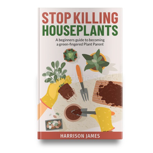 Design a plant parenting book cover Design by Bluebubble