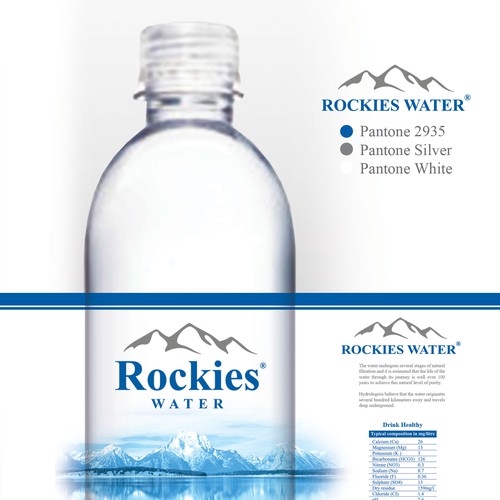 label for new Canadian Mountain Spring Water Design by ArtAndrew