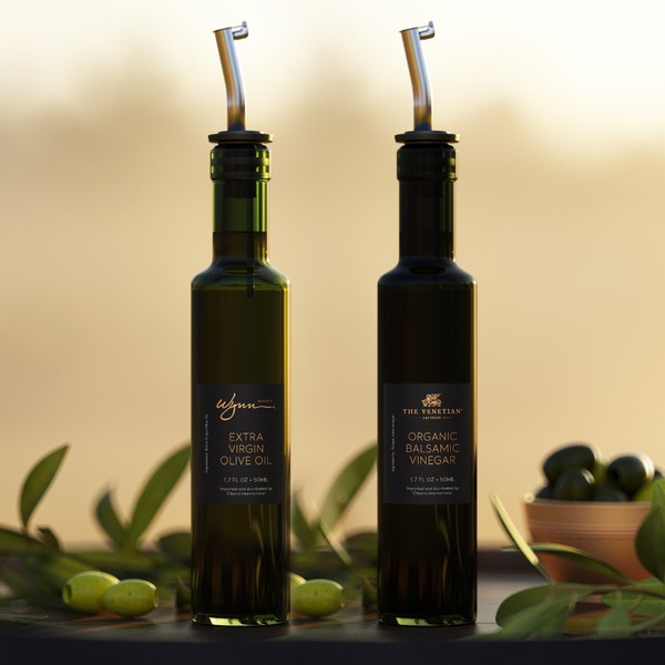 Design an olive oil label for sample size bottle | Product label ...