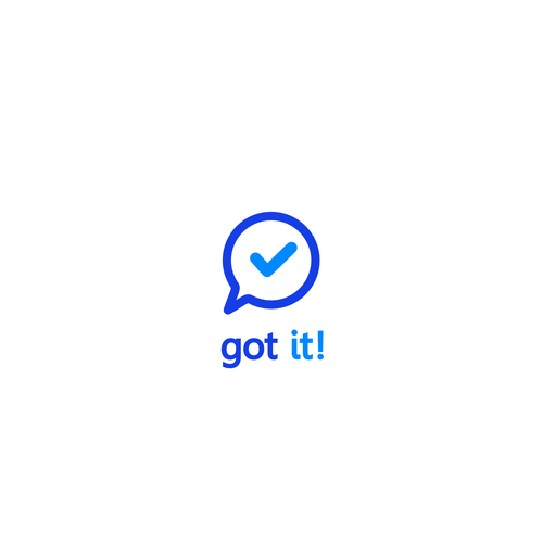 Logo design for "got it!", a top 10 app in App Store! Design by Mr. Dada