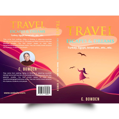 Cover for a travel/autobiography/brief essay book Design by NoBoundaries