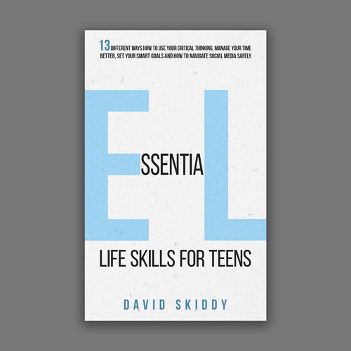 A powerful ebook cover for Essential Life Skills For Teens Design by The Cloud Digital