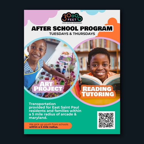 African American after school program flyer! Design by dJugnz