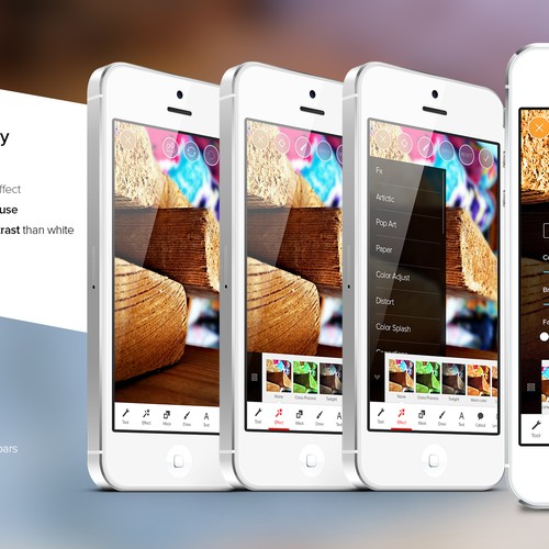 Award winning design for best in class mobile app PicsArt Design by strengthinpixels