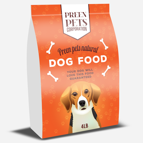 Preen Pets Natural Dog Food Product packaging contest
