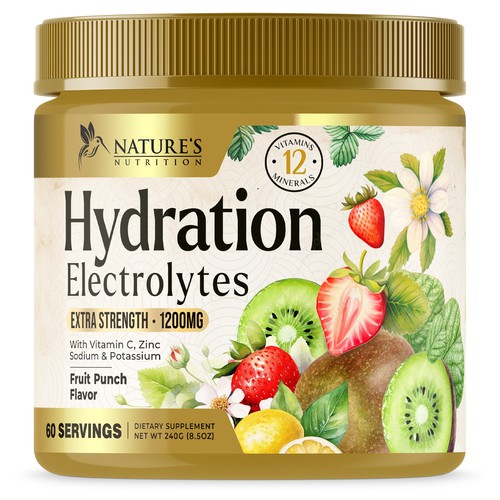 Hydration Electrolytes Design Needed for Nature's Nutrition Design by UnderTheSea™