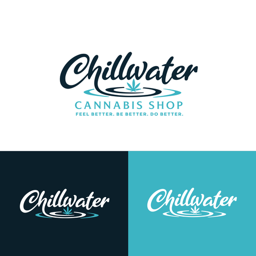 Chillwater Cannabis Shop Logo - Calm the Noise, Find Your Better Design by AngkolJo