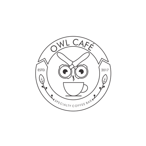 a new coffee shop logo design "owl cafe" Diseño de DeBarra