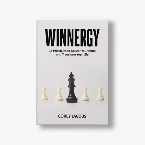 Design a sleek book cover for a man who wants to transform your mind and life! Design by Aziel Design