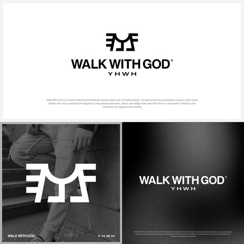Walk With God Minimalist Luxury Logo for a Modern Faith & Fashion Brand Design by Mfauziihsan