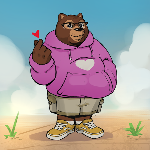 Yeah I know, another Bear design. But Let's make this one is special with Love. Design por Little George