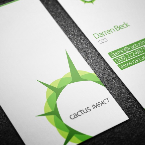 Business Card for Cactus Impact Design por PBD Studio