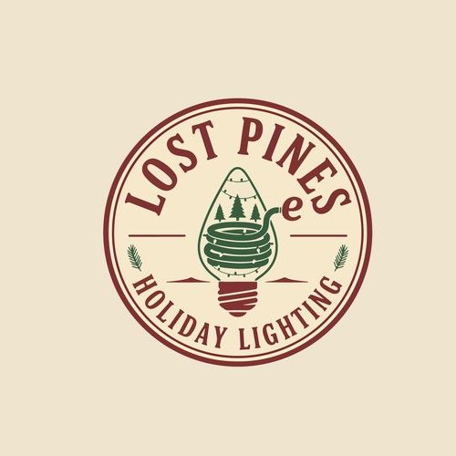 Vintage Christmas Light Installation Business Brand Design Design by CreCreature