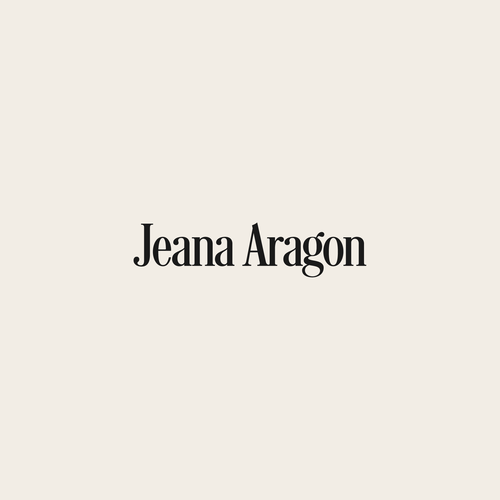 I need an aesthetically pleasing logo that reflects my personal brand (me): Jeana Aragon Design by Ainur Roviq