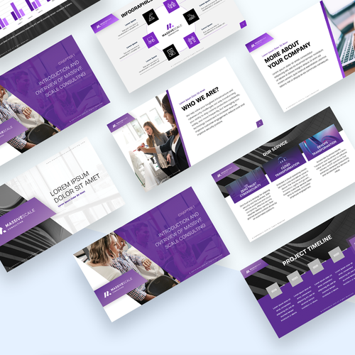 Designs | Powerful, persuasive tech exec presentation template for a ...