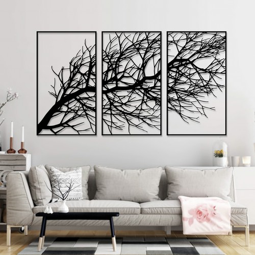 3 Frame Metal Wall Art Tree Design Design by Alona K.