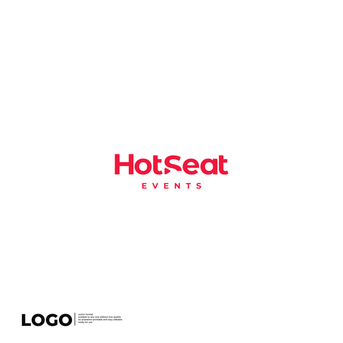 Impactful Logo For 'Hot Seat Events' – Learn from Industry Experts Through Livestreams & Events. Design by egavolution