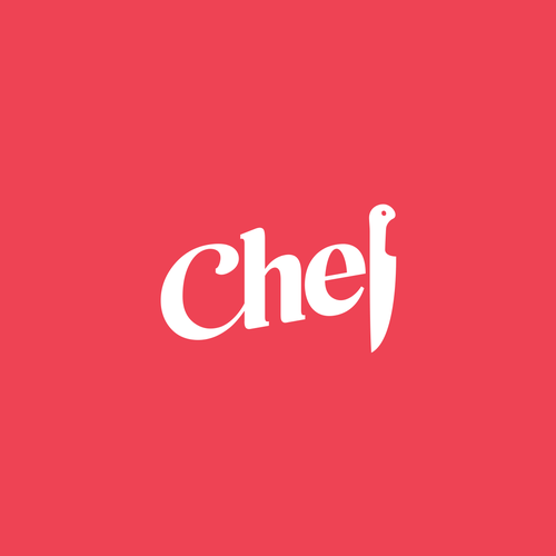 "CHEF": Food & Cooking Social Media Logo Design by Ricky Asamanis