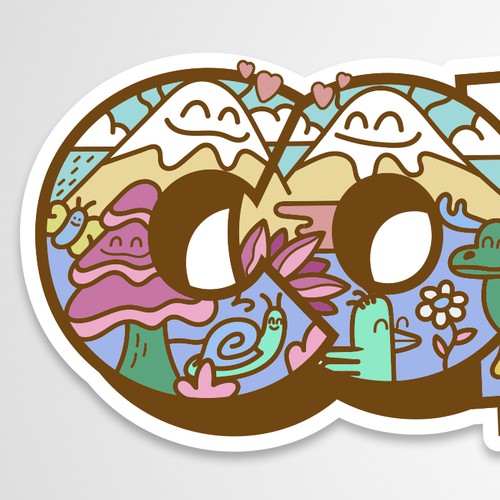 NEED FUN AND COLORFUL "COEXIST" STICKER ILLUSTRATED Design by PEDROVALERODSGN ✅