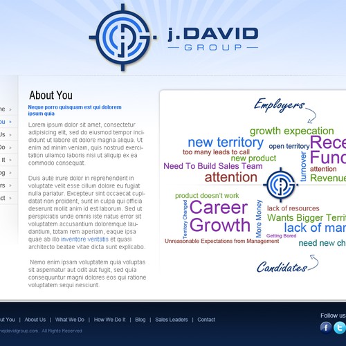 j. David Group needs a new website design Ontwerp door racob
