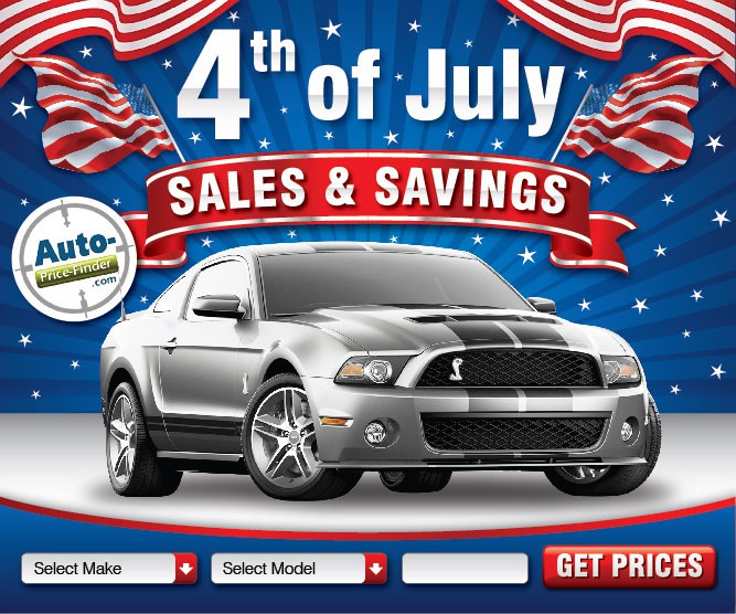 a Cool Automotive Company 4th of July Banner needs a new banner ad