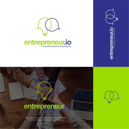 NEW LOGO: Entrepreneur.io - Entrepreneurs Helping Entrepreneurs Design by brightshine