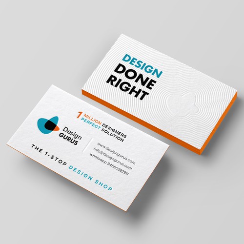 Business Card for DesignGurus.com Design réalisé par Birendra Chandra Das