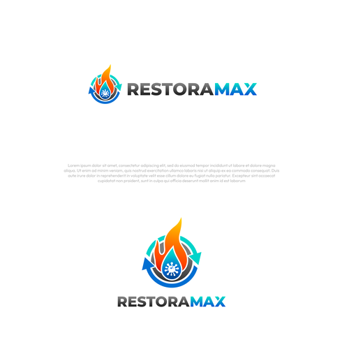 Restoration Company Branding. Design by zafranqamraa