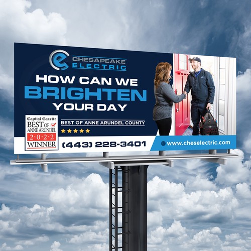 Chesapeake Electric Billboard Design by Brainovative