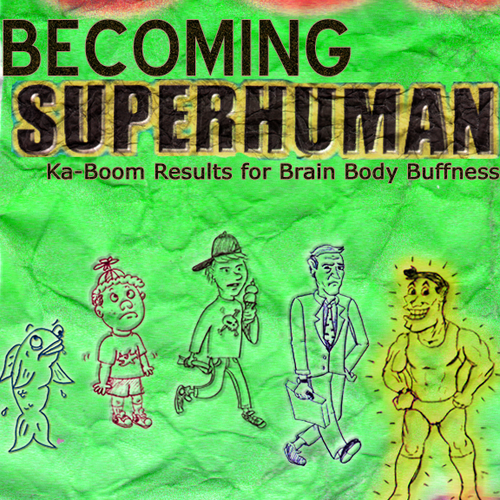 "Becoming Superhuman" Book Cover Ontwerp door sbalger