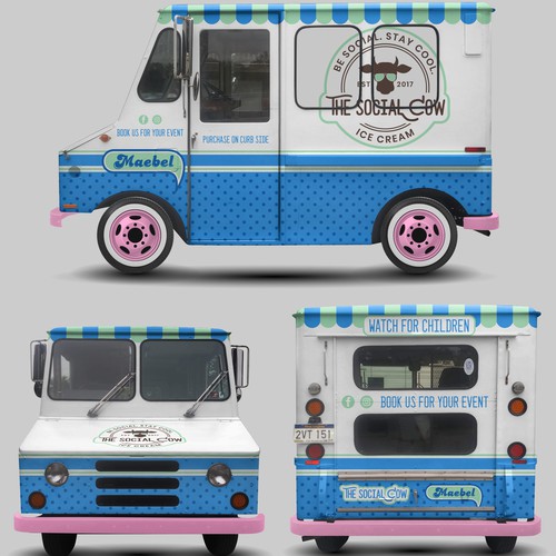 Vintage Ice Cream Truck Wrap Design by aricaturrash