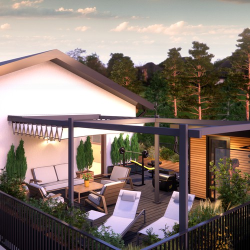 Ideation: Roof Top Terrace Design by D_MANN™