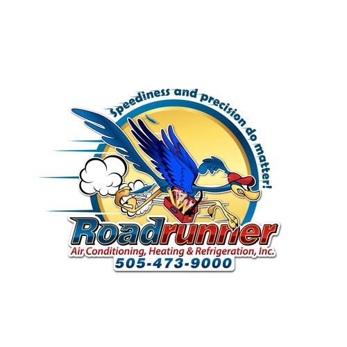 logo for Roadrunner Air Conditioning, Heating & Refrigeration, Inc. Design by X-version