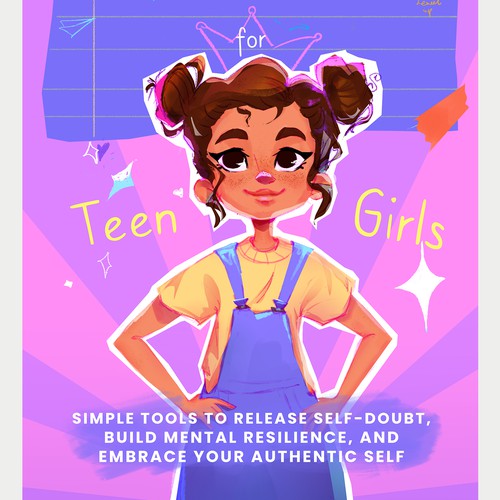 Designs | Self-help cover for girls 11-15 | Book cover contest