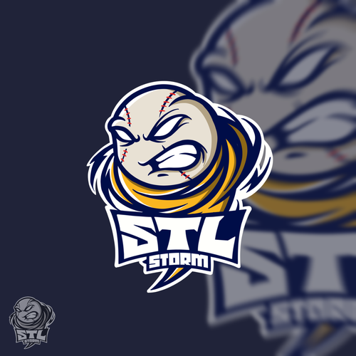 Youth Baseball Logo - STL Storm Réalisé par tynQ