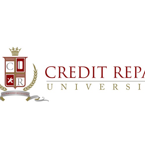 Logo for an Unaccredited Online Credit Repair University Diseño de LordNalyorf