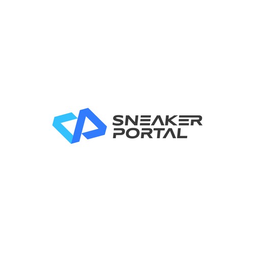 sneaker resale store workflow automation software - modern tech logo design Design by madDesigner™