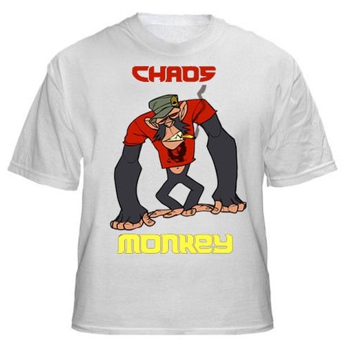 Design the Chaos Monkey T-Shirt Design por ARJUN DASS PRABHU