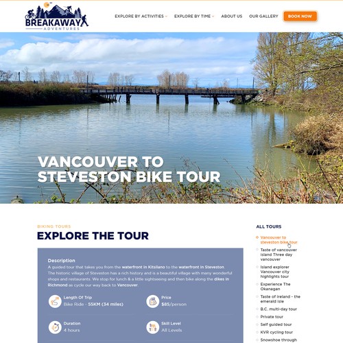 Design a website for outdoor adventure travel company Design by Jasmin_A (AMPLE)