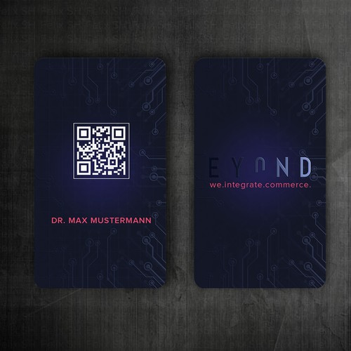 Visitenkarte mit QR Code Design by Felix SH